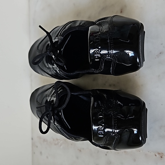 PRADA: Buffalo Dance black patent leather flats - Picture 7 of 9